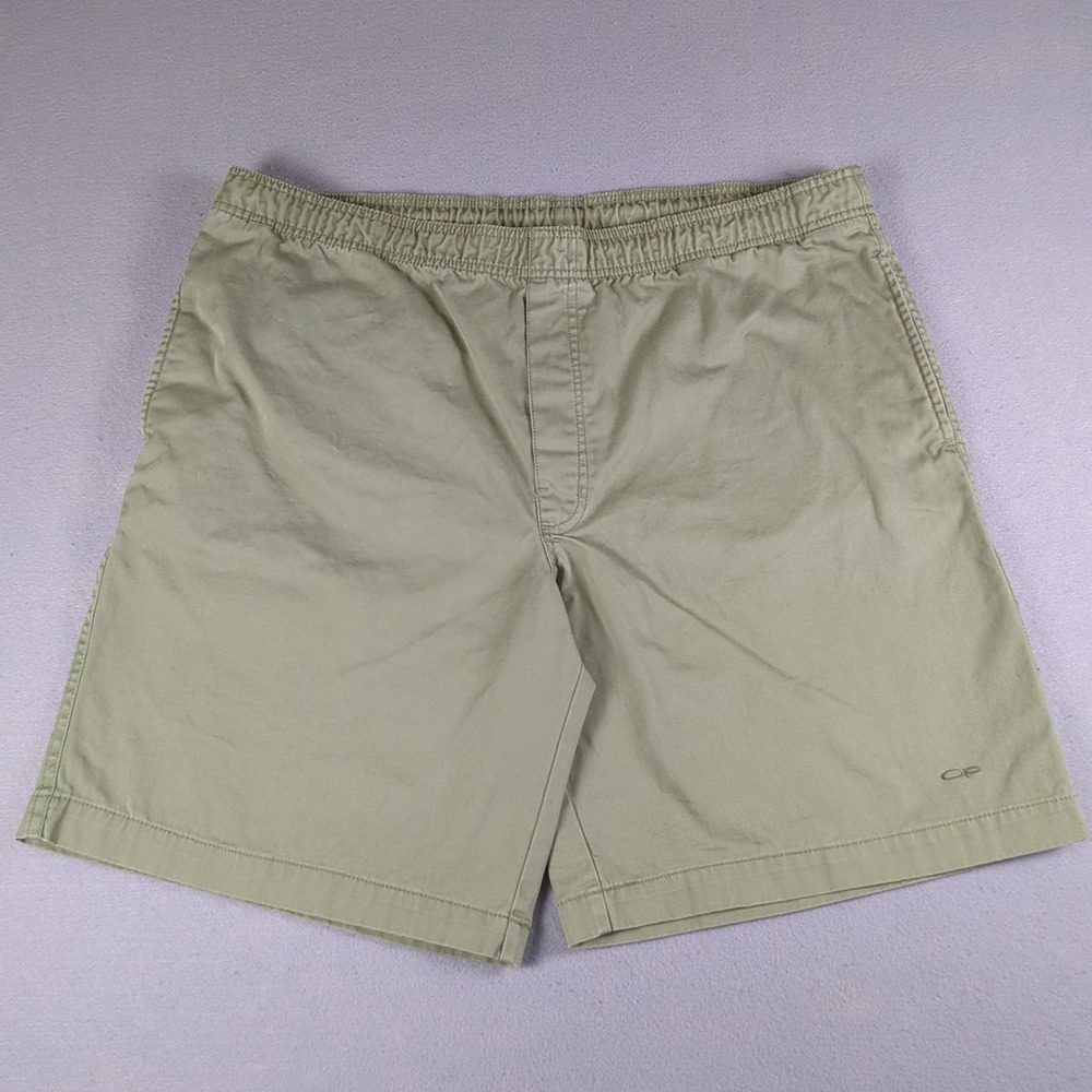 Vintage Y2K Ocean Pacific Shorts Mens Large Green 9" Inseam Pockets Drawstring